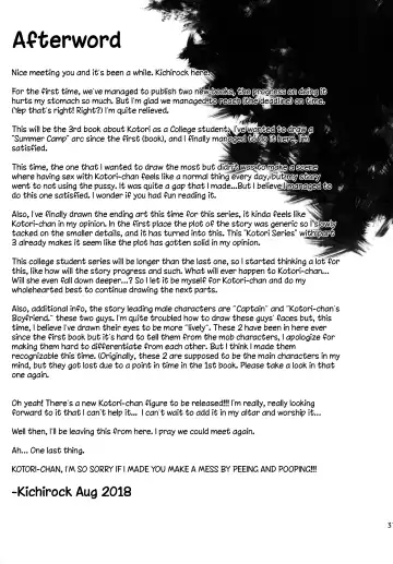 [Kichirock] Joshidaisei Minami Kotori no YariCir Jikenbo Case.3  | College Girl Kotori Minami's Hookup Circle Files Case #3 Fhentai - Page 36