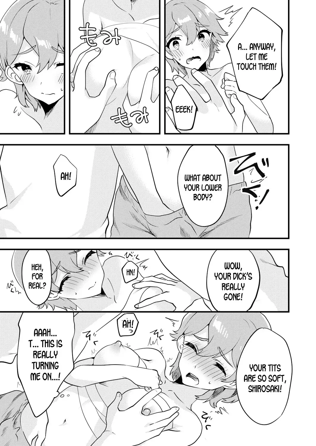 [Sorano Suzume] Nyotaika Kyoudai ~Kyoudai de Oppai no Yawarakasa ga Chigau tte Honto!?~ Fhentai - Page 10