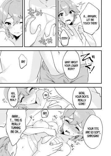 [Sorano Suzume] Nyotaika Kyoudai ~Kyoudai de Oppai no Yawarakasa ga Chigau tte Honto!?~ Fhentai - Page 10