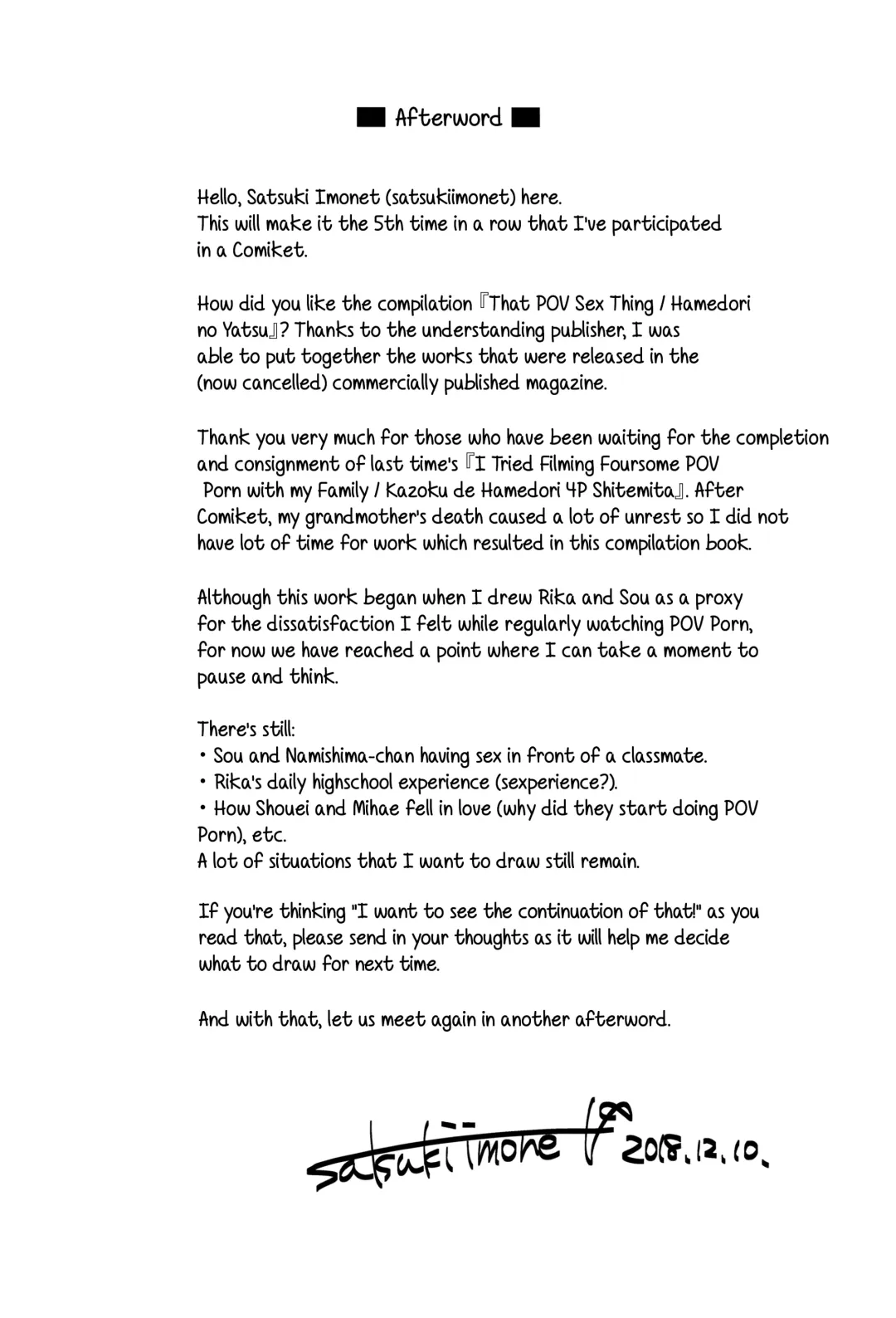 [Satsuki Imonet] HAMEDORI no YATSU | That POV Sex Thing Fhentai - Page 89