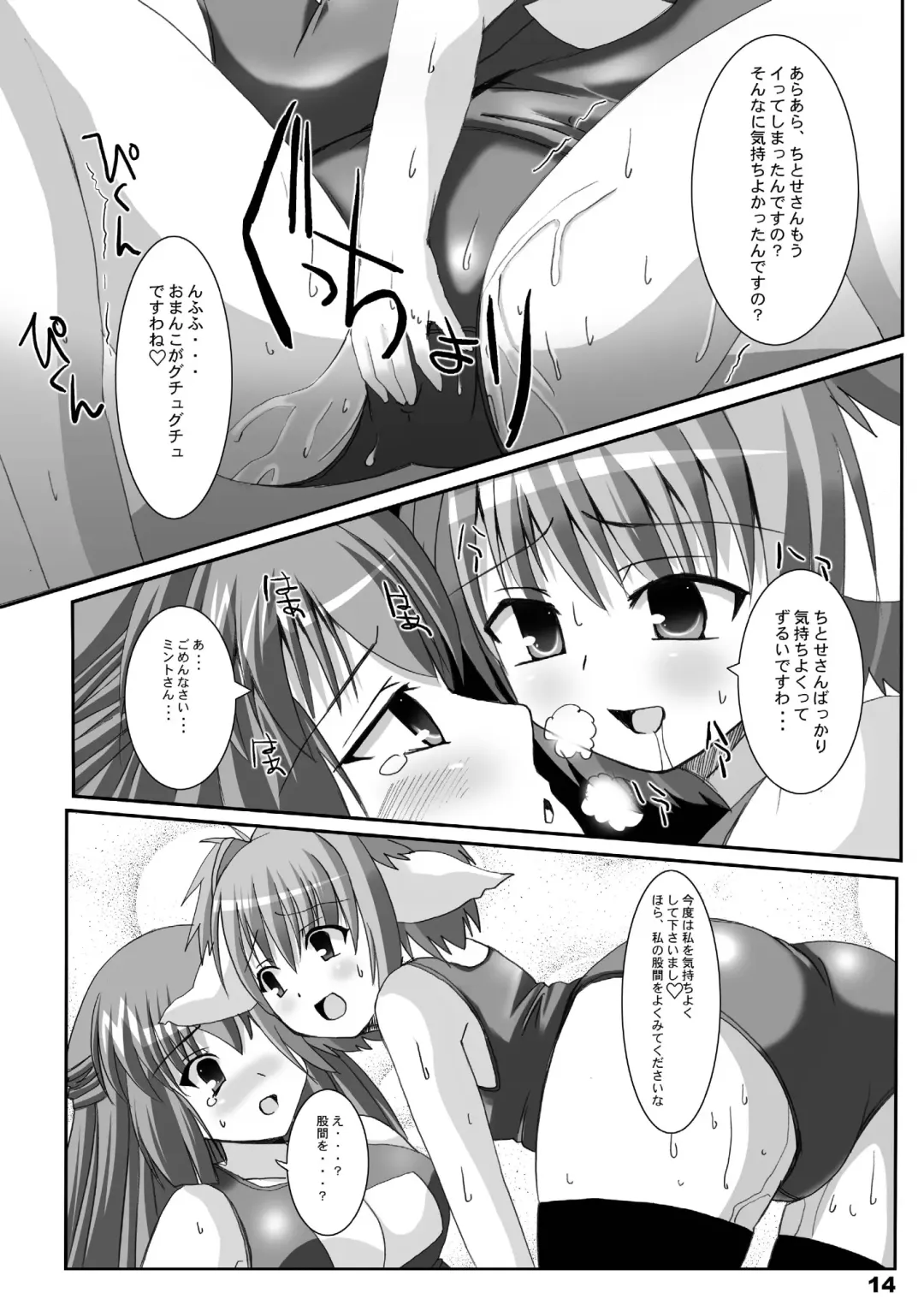 [Dowarukofu - Shinshin] Mint+Chitose Fhentai - Page 14