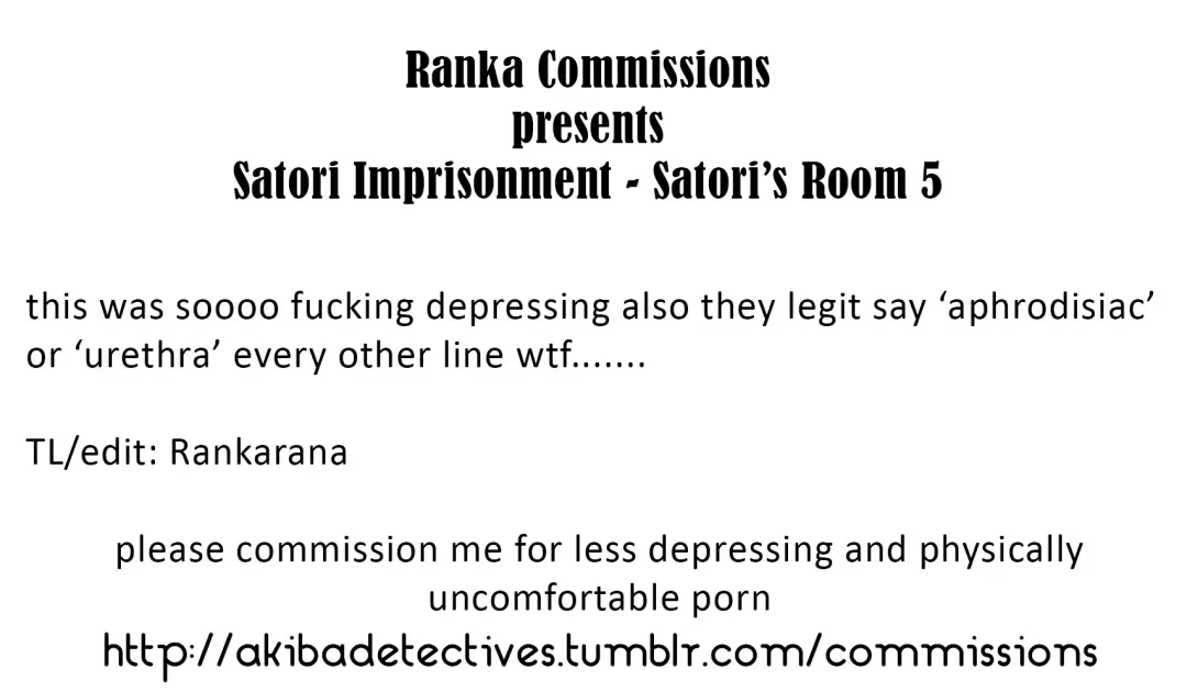 [Fumihiro] Satori Goku - Satori no Heya 5  | Satori's Imprisonment - Satori's Room Part 5 Fhentai - Page 27