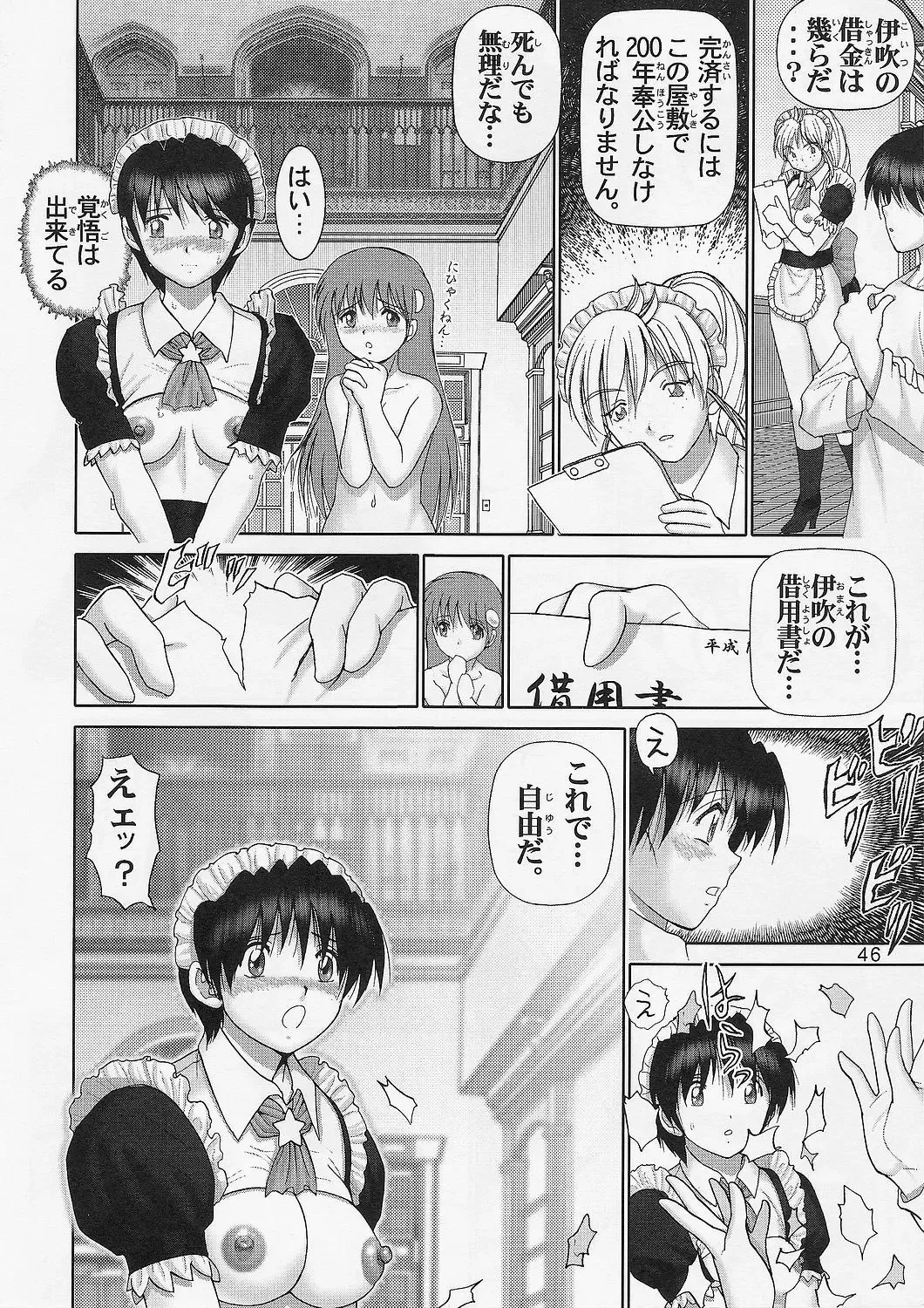 [Haruki Genia] Jintoku no Kenkyuu 1.5 Seidorei Maid SM Choukyou Fhentai - Page 45