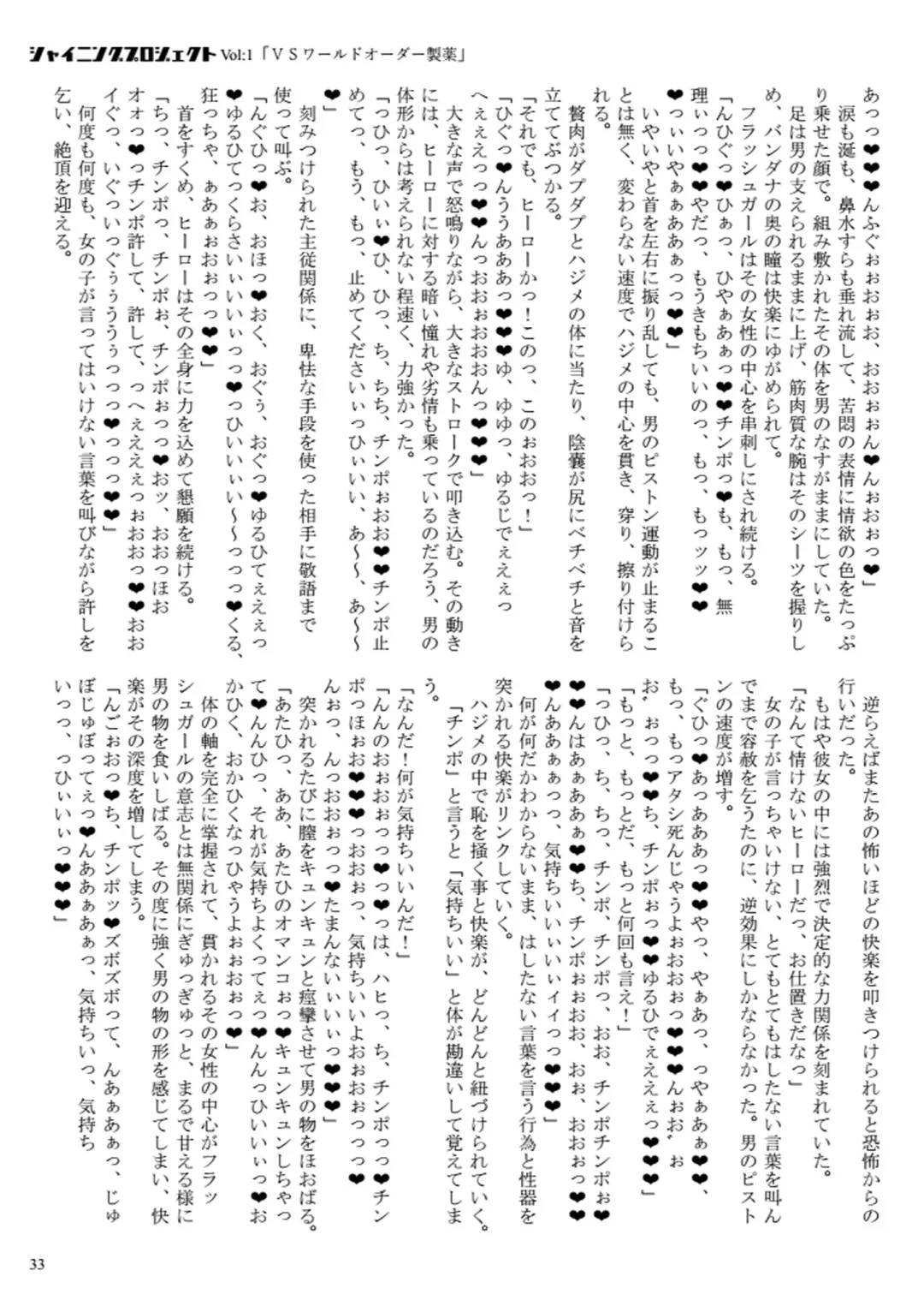 [23] Shining Project! Vol 1 "VS World Order Seiyaku!" Fhentai - Page 34