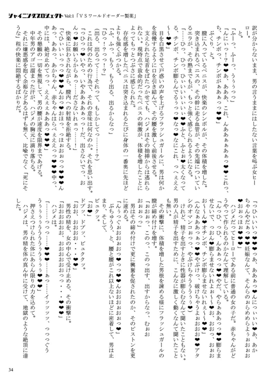 [23] Shining Project! Vol 1 "VS World Order Seiyaku!" Fhentai - Page 35