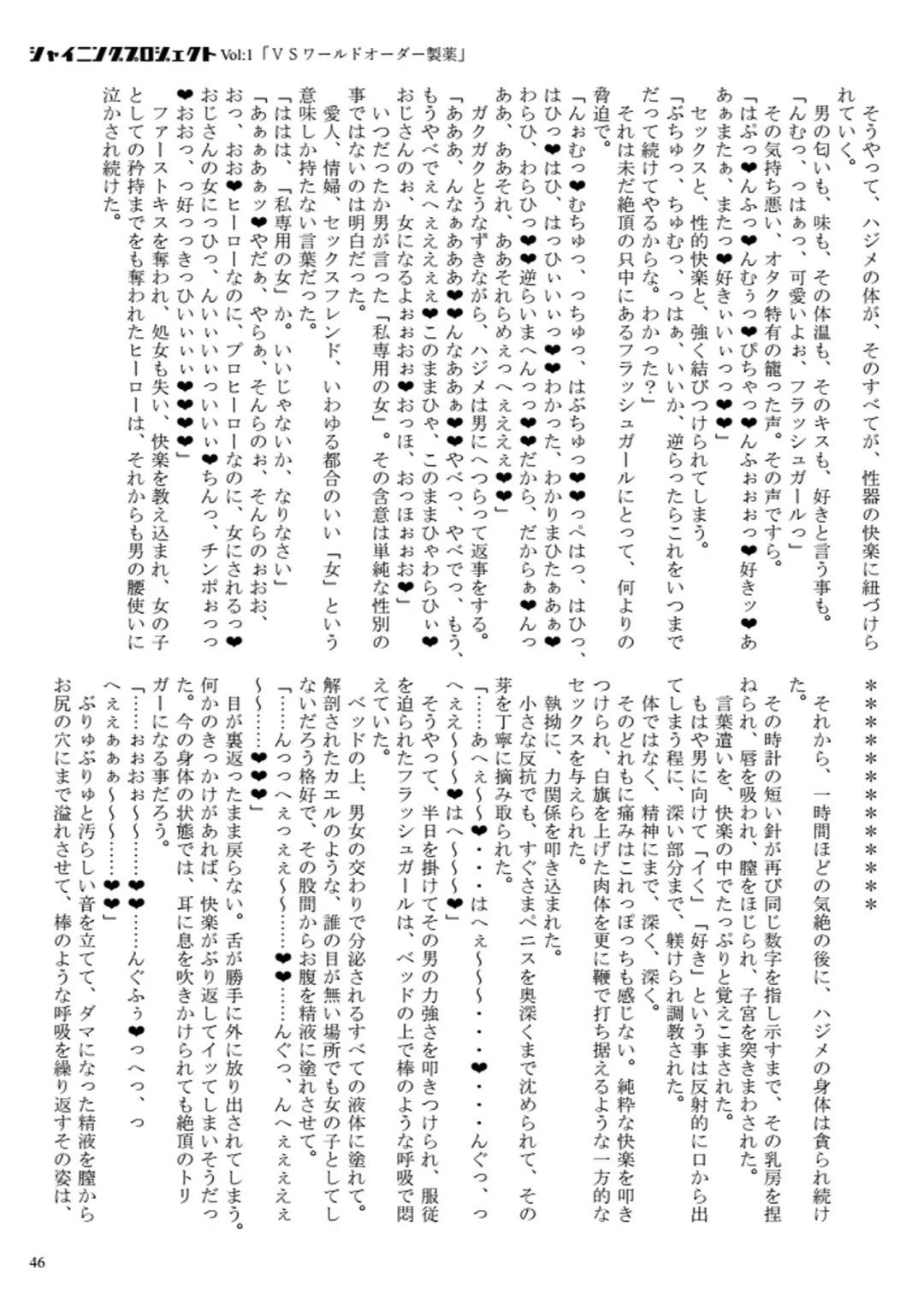 [23] Shining Project! Vol 1 "VS World Order Seiyaku!" Fhentai - Page 47