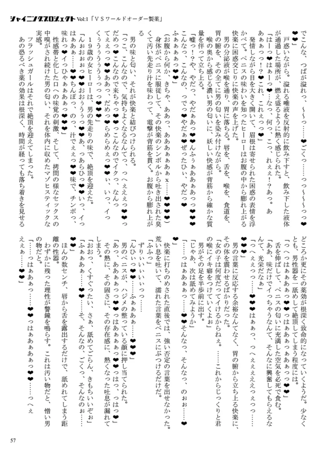 [23] Shining Project! Vol 1 "VS World Order Seiyaku!" Fhentai - Page 58