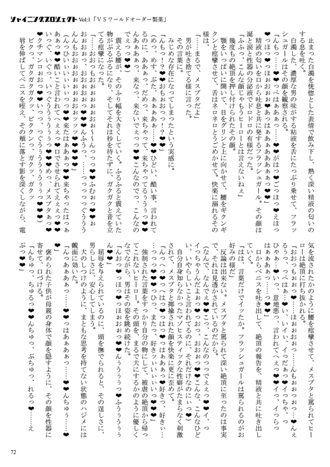 [23] Shining Project! Vol 1 "VS World Order Seiyaku!" Fhentai - Page 73