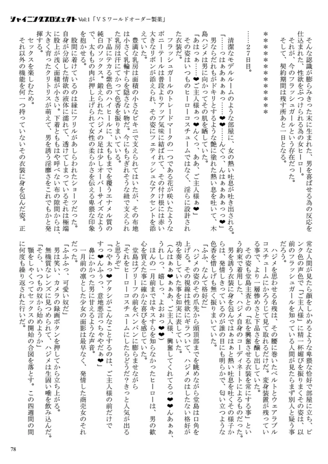 [23] Shining Project! Vol 1 "VS World Order Seiyaku!" Fhentai - Page 79