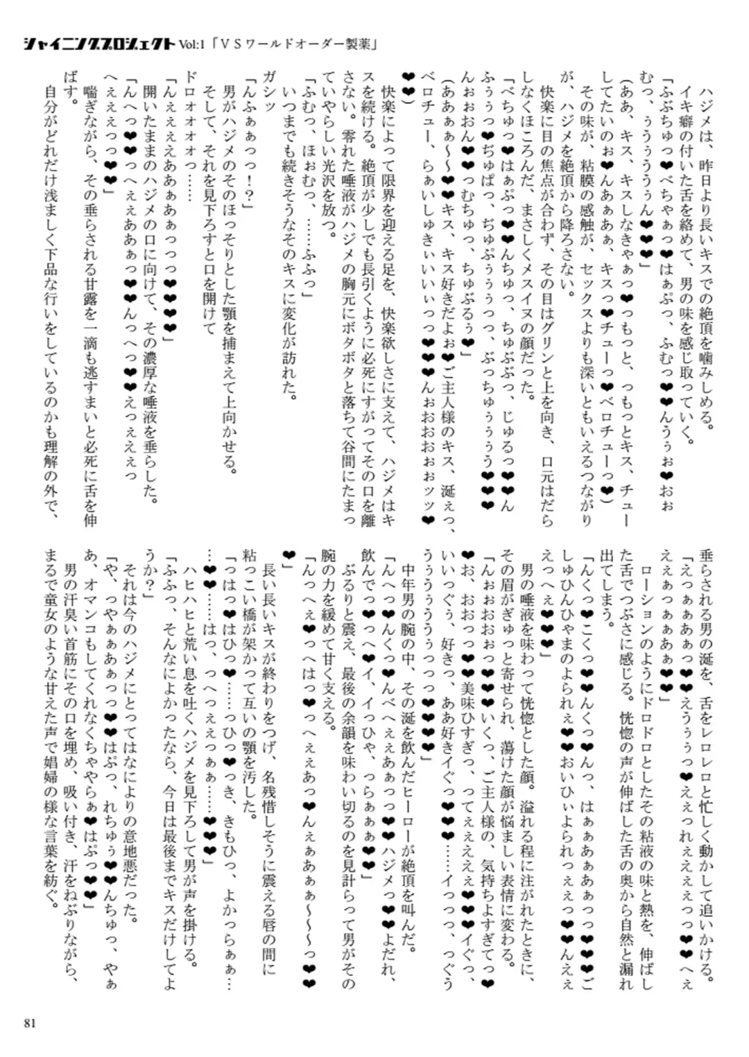 [23] Shining Project! Vol 1 "VS World Order Seiyaku!" Fhentai - Page 82