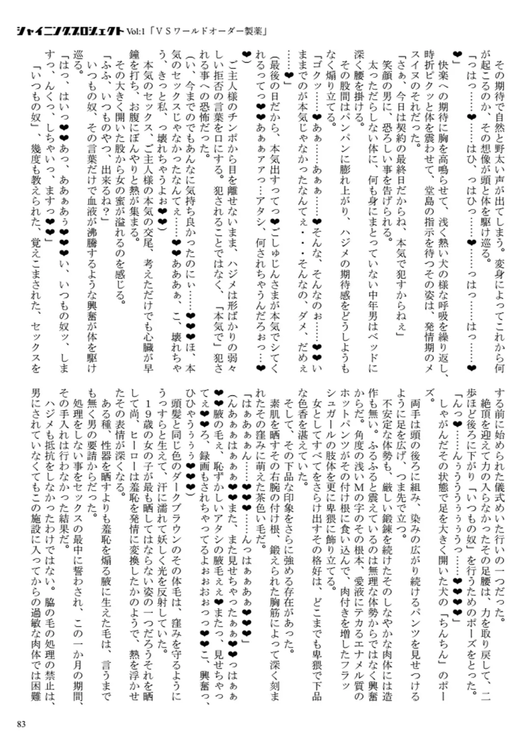 [23] Shining Project! Vol 1 "VS World Order Seiyaku!" Fhentai - Page 84