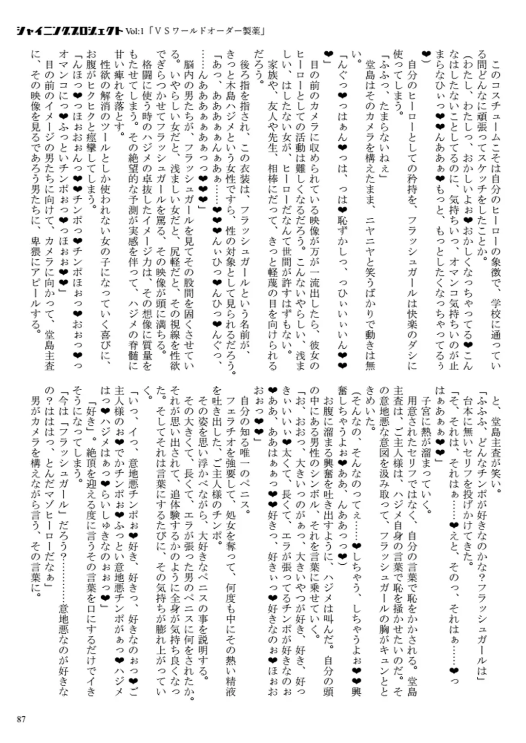 [23] Shining Project! Vol 1 "VS World Order Seiyaku!" Fhentai - Page 88