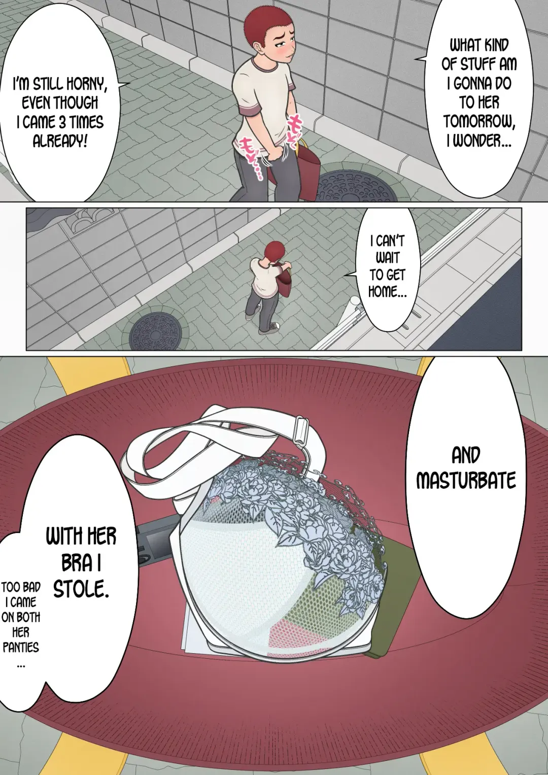 Musuko no Doukyuusei o Dorobou Atsukai Shite Shimatta Bakkari ni... ~Shitagi Feti no Warugaki ni Yowami o Nigirarete Shimatta Tsuyoki Mama~ Fhentai - Page 53