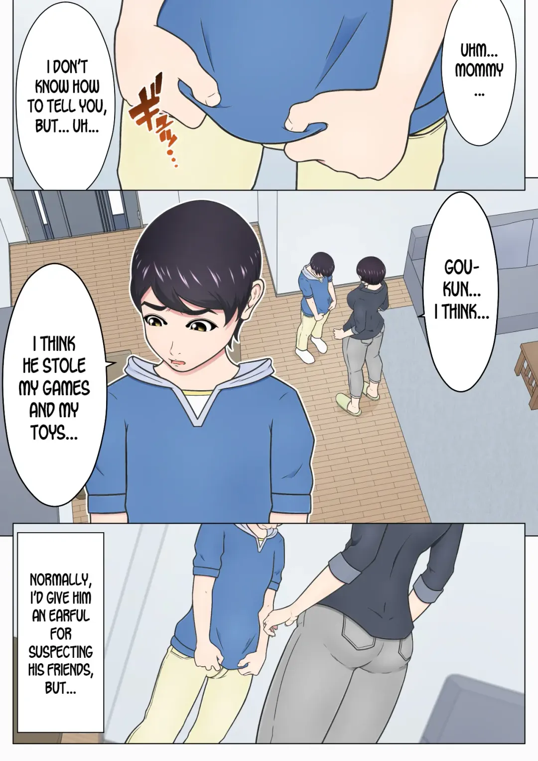 Musuko no Doukyuusei o Dorobou Atsukai Shite Shimatta Bakkari ni... ~Shitagi Feti no Warugaki ni Yowami o Nigirarete Shimatta Tsuyoki Mama~ Fhentai - Page 6