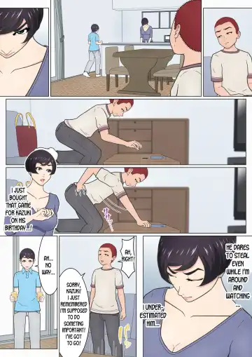 Musuko no Doukyuusei o Dorobou Atsukai Shite Shimatta Bakkari ni... ~Shitagi Feti no Warugaki ni Yowami o Nigirarete Shimatta Tsuyoki Mama~ Fhentai - Page 10