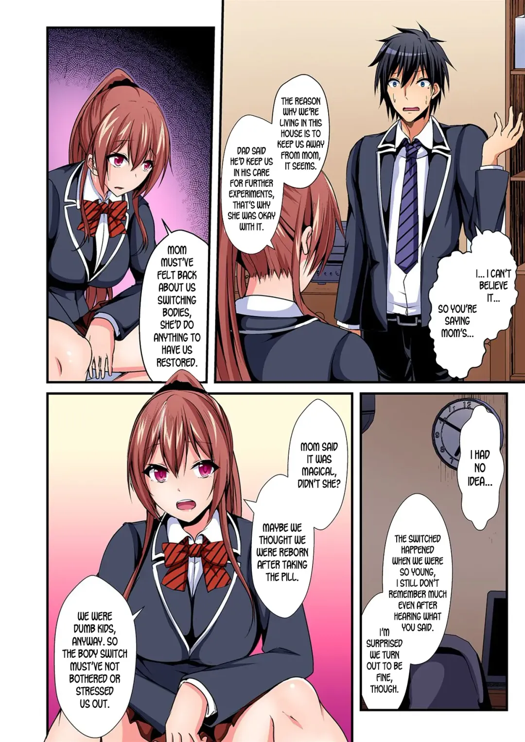 [Suishin Tenra] Irekawatte Dotabata Ecchi! ~Aya-nee no Binkan na Karada ni Ore wa Taerarenai  | Switch bodies and have noisy sex! I can't stand Ayanee's sensitive body 1-6 Fhentai - Page 109