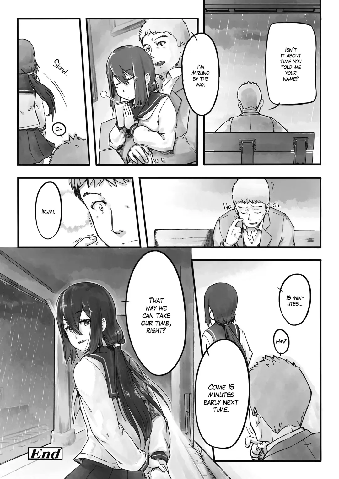 [Nogiguchi Kohiro] Ame no Hi no Nagaisu de | On a Bench, On a Rainy Day Fhentai - Page 18