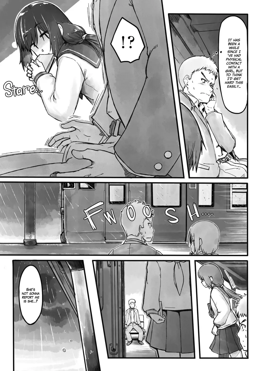 [Nogiguchi Kohiro] Ame no Hi no Nagaisu de | On a Bench, On a Rainy Day Fhentai - Page 3