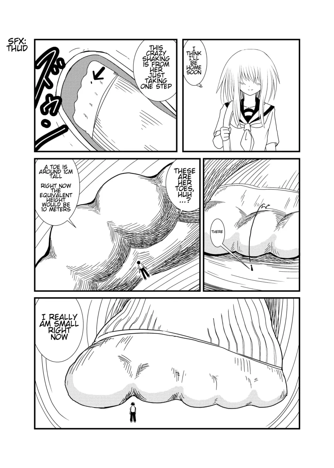 [Shivharu] Mekakure-chan ni Fumaretai | Wanna Get Stepped on by Mekakure-chan Fhentai - Page 14