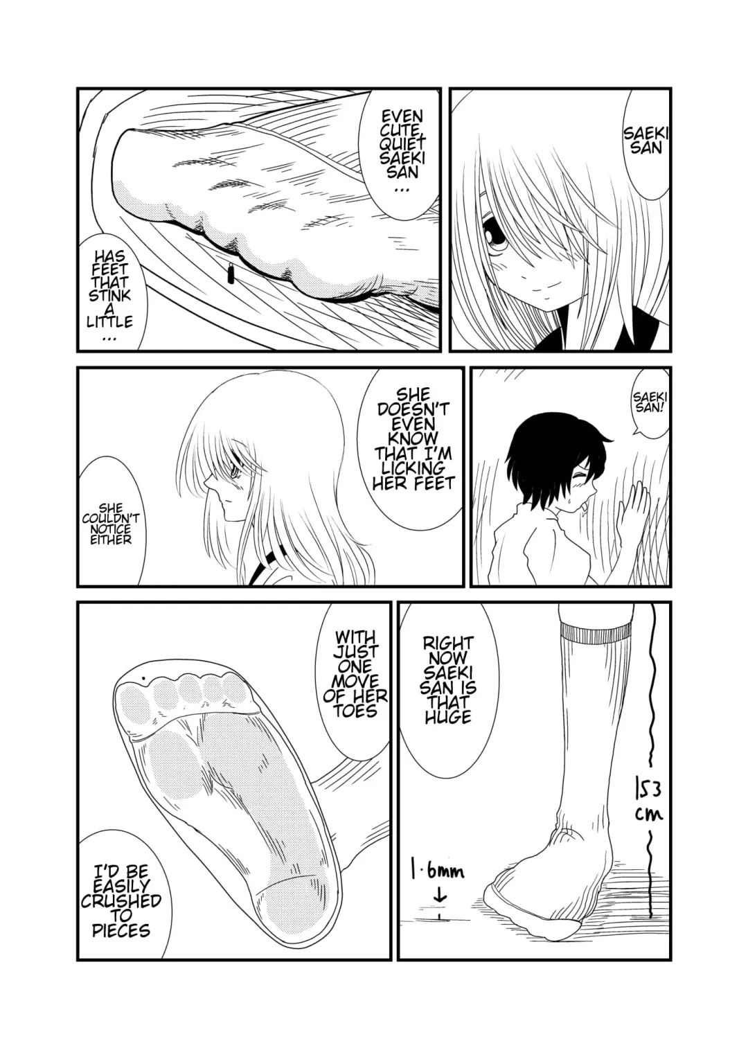 [Shivharu] Mekakure-chan ni Fumaretai | Wanna Get Stepped on by Mekakure-chan Fhentai - Page 15