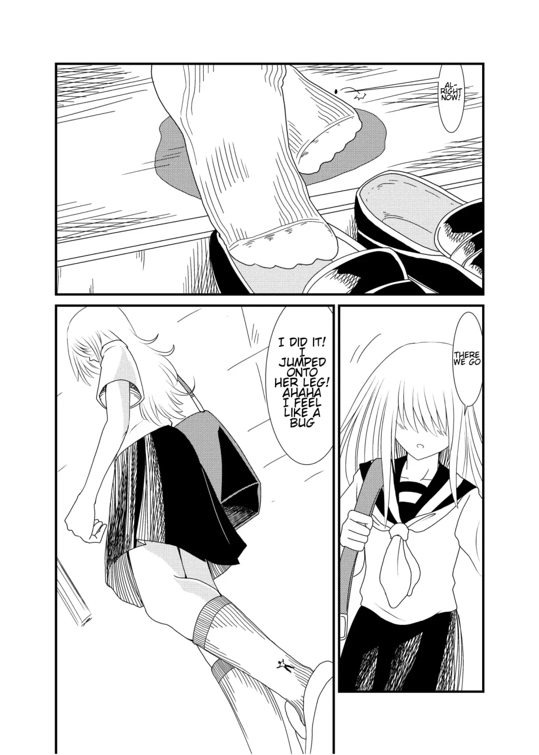 [Shivharu] Mekakure-chan ni Fumaretai | Wanna Get Stepped on by Mekakure-chan Fhentai - Page 5