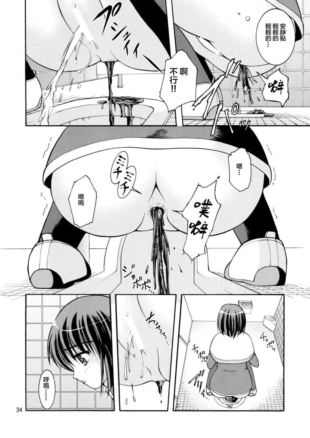 [Satomi Hidefumi] Bou Yuumei Koukou Joshi Toilet Tousatsu 2-jigen Bishoujo Hen Vol. 1, 2 Complete Edition Fhentai - Page 36