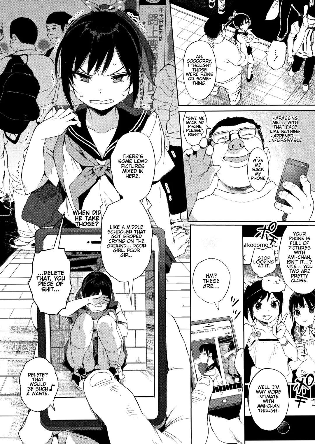 [Kuromotokun] JC Chikan de Seikyouiku 2 + JC no Omake | Molesting a Middle Schooler for Sex Education 2 + Extra Fhentai - Page 3