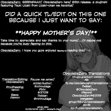 [Shimantogawa] Uzaki Mama wa Mousou ga Tomaranai!|Uzaki Mama Can't Stop Fantasizing! Fhentai - Page 19