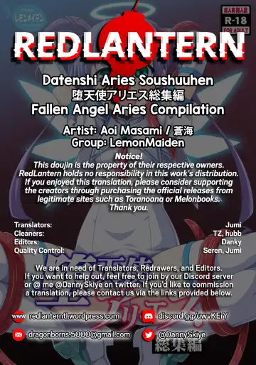 [Aoi Masami] Datenshi Aries Soushuuhen | Fallen Angel Aries Compilation Fhentai - Page 61