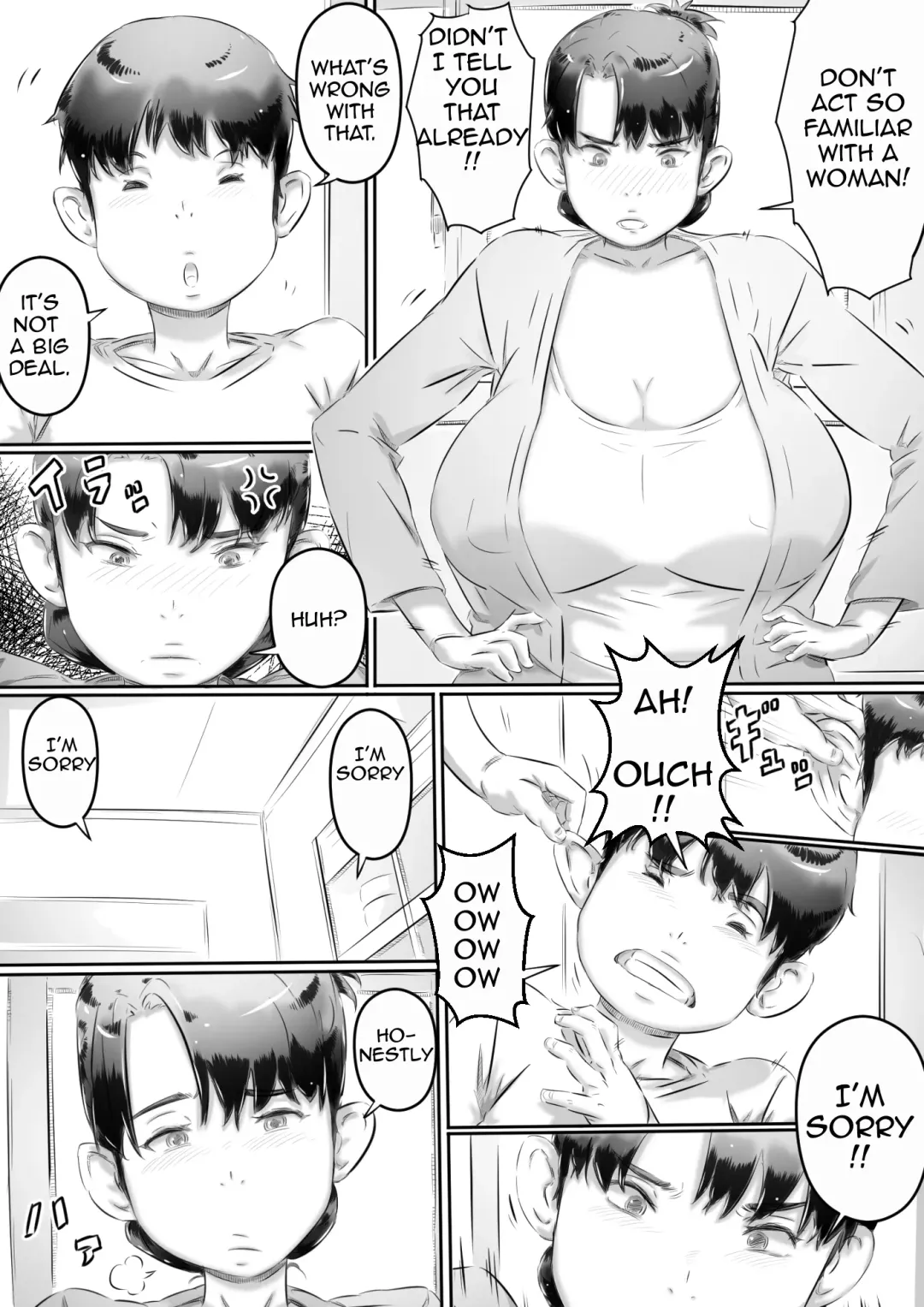 [Hirekatsu] Haha to Musuko no Seikyouiku | Mom and Son Sex Education Fhentai - Page 4