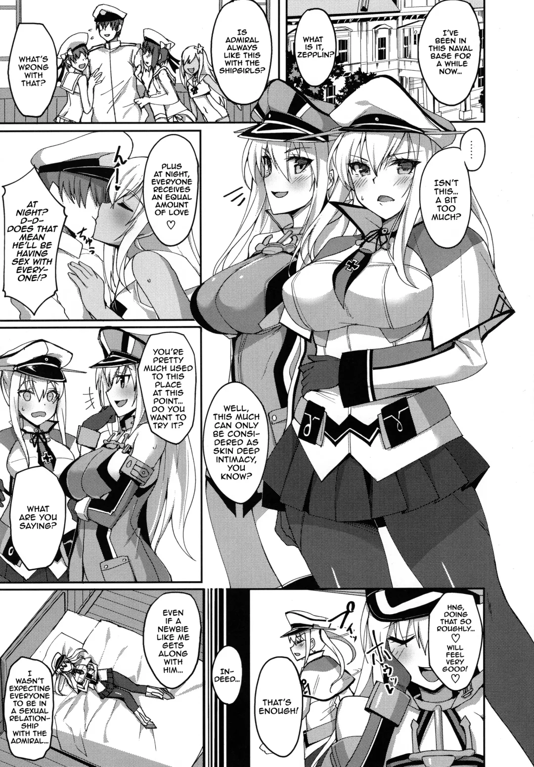[Takeda Aranobu] Hajimete no Harem Yasen Seikatsu ~Graf to Doitsu Kanmusu no Baai~ Fhentai - Page 4
