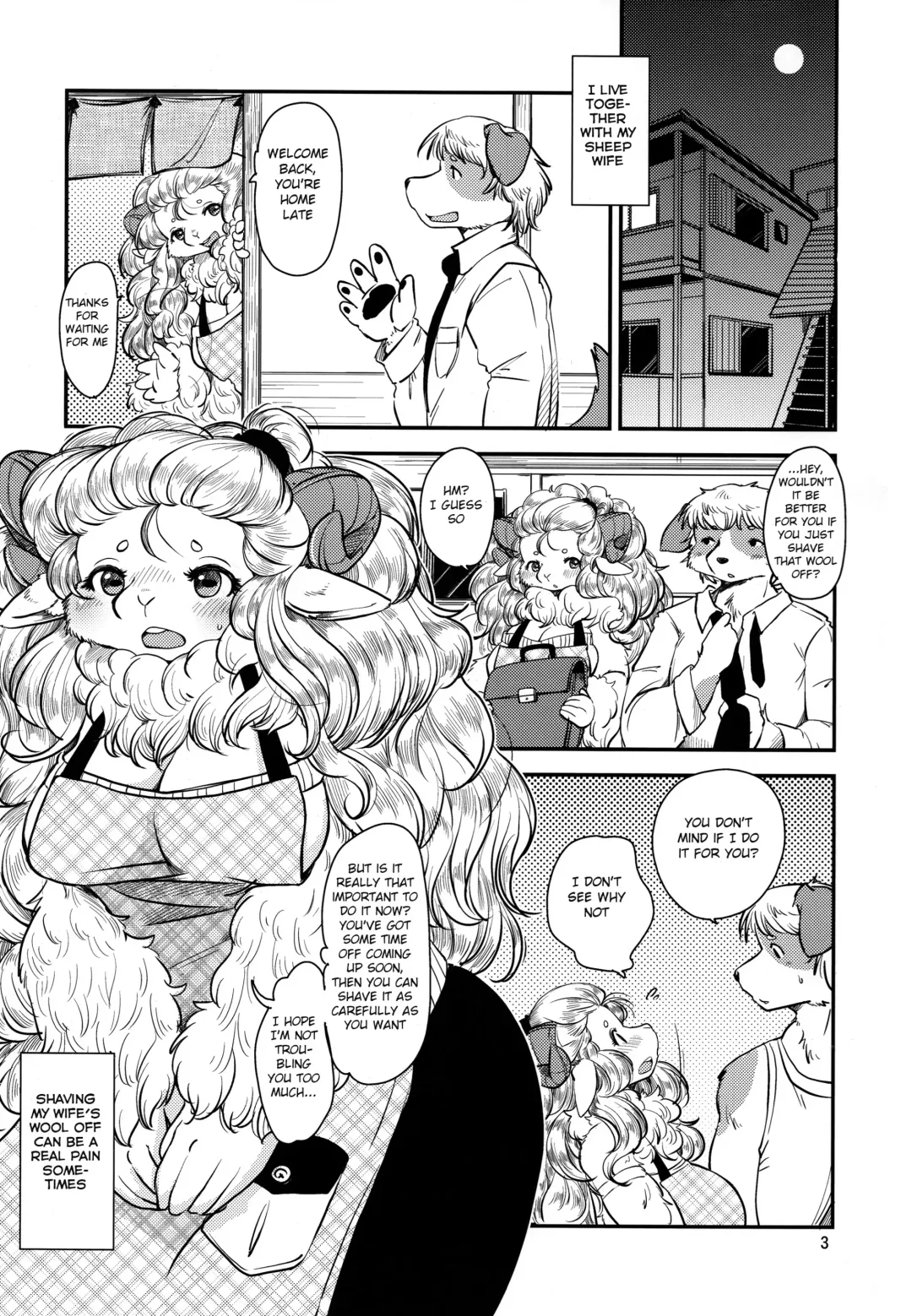 [Setouchi Kurage] Mofumofu Hitsuji Life Fhentai - Page 3