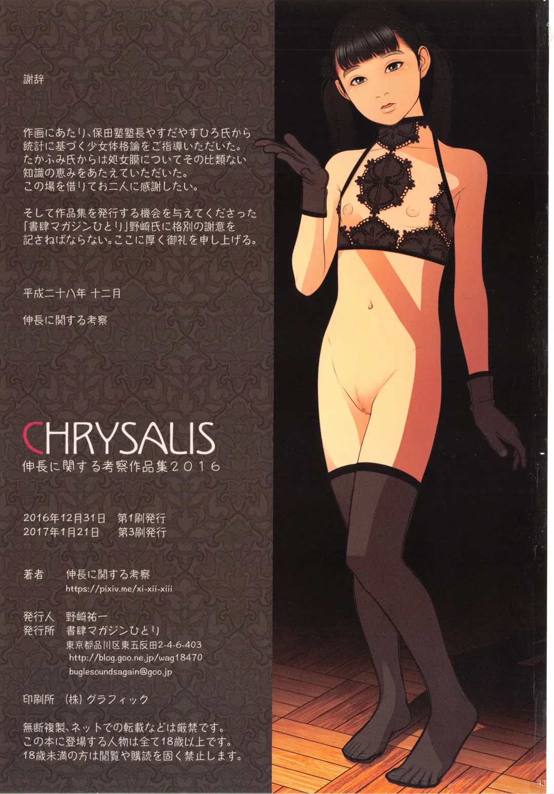 [Backfischalter] CHRYSALIS Shinchou ni Kansuru Kousatsu Sakuhin Shuu 2016 Fhentai - Page 43