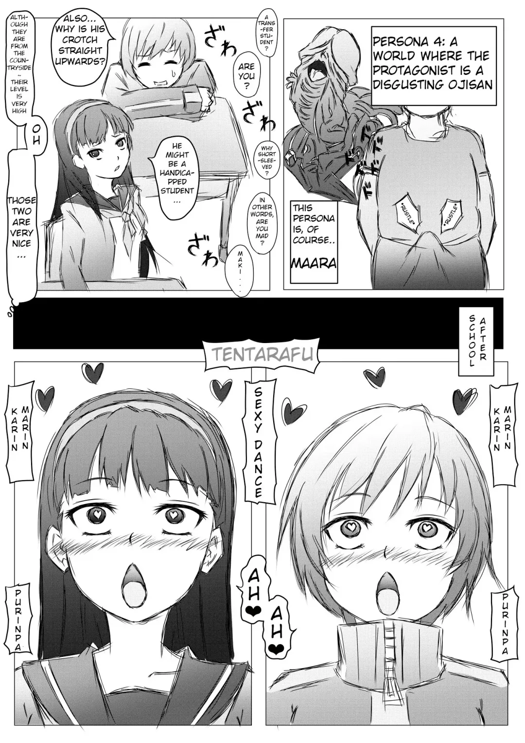 [Roche] Persona 4 no Shujinkou ga Kuzu no Ossan to Iu Sekai Fhentai - Page 1