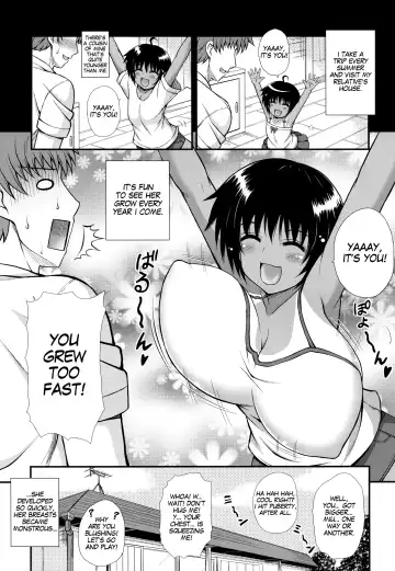 [Dowarukofu] Shinseki no Onnanoko ga Kyuuseichou Shite Bakunyuu ni Narimashita | A relative of yours develops suddenly and gets MASSIVE TITS Fhentai - Page 4
