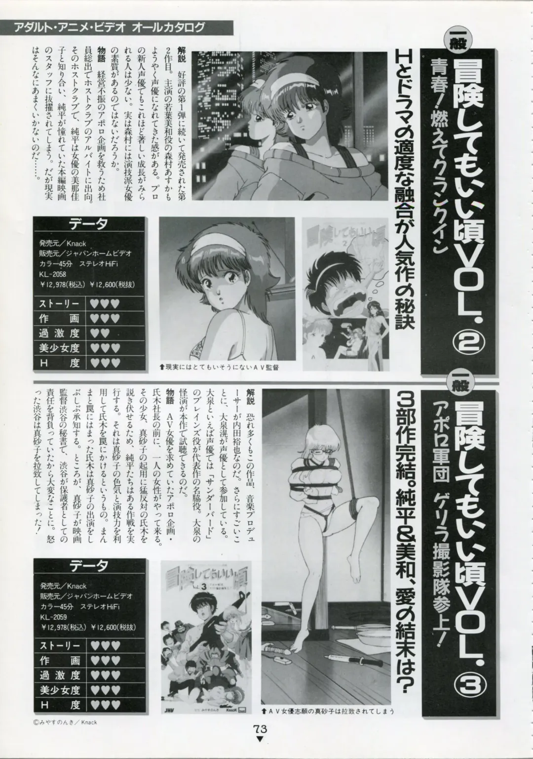[Kazuneko - Nekojima Lei - Yamamoto Naoki] Bishoujo Anime Daizenshuu - Adult Animation Video Catalog 1991 Fhentai - Page 69
