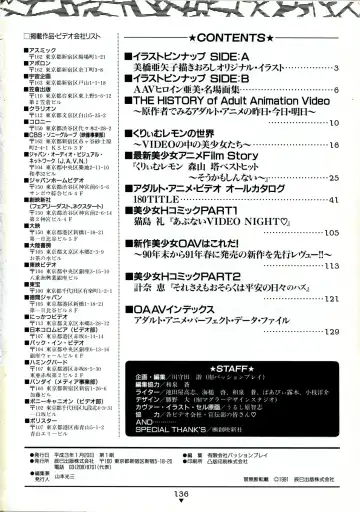 [Kazuneko - Nekojima Lei - Yamamoto Naoki] Bishoujo Anime Daizenshuu - Adult Animation Video Catalog 1991 Fhentai - Page 132