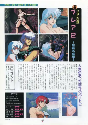 [Kazuneko - Nekojima Lei - Yamamoto Naoki] Bishoujo Anime Daizenshuu - Adult Animation Video Catalog 1991 Fhentai - Page 59