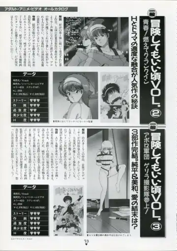 [Kazuneko - Nekojima Lei - Yamamoto Naoki] Bishoujo Anime Daizenshuu - Adult Animation Video Catalog 1991 Fhentai - Page 69