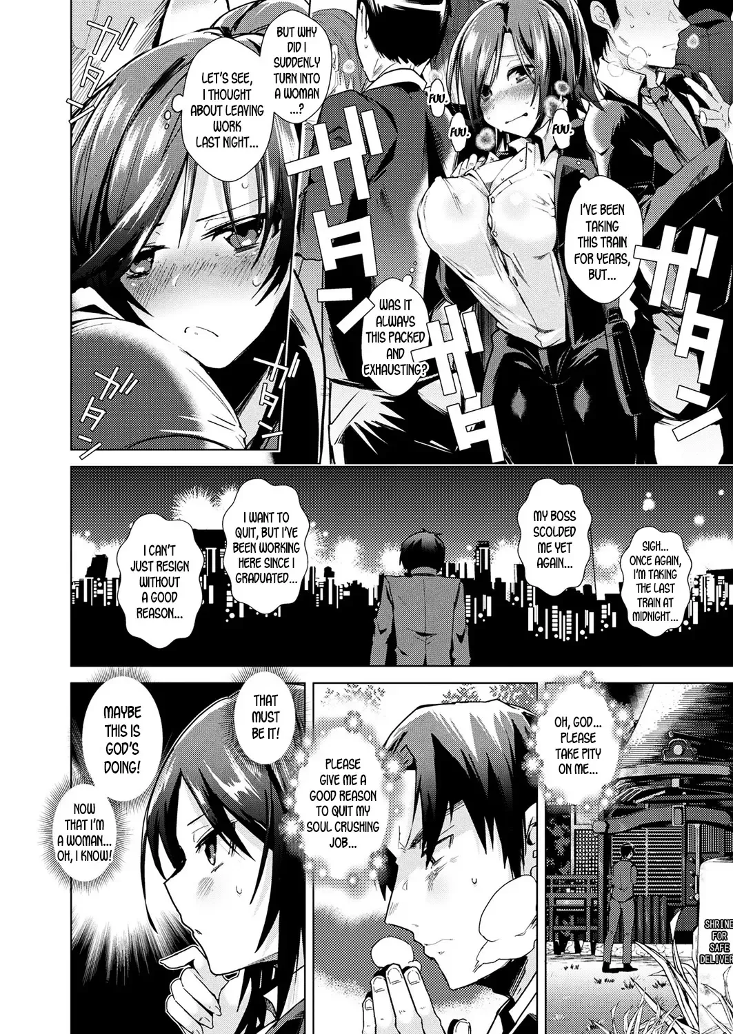 [Ebina Ebi] Nerae! Nyotaika Kotobukitaisya | Let's Aim For It! Turn into a Woman, Get Married and Resign from Work! Fhentai - Page 2