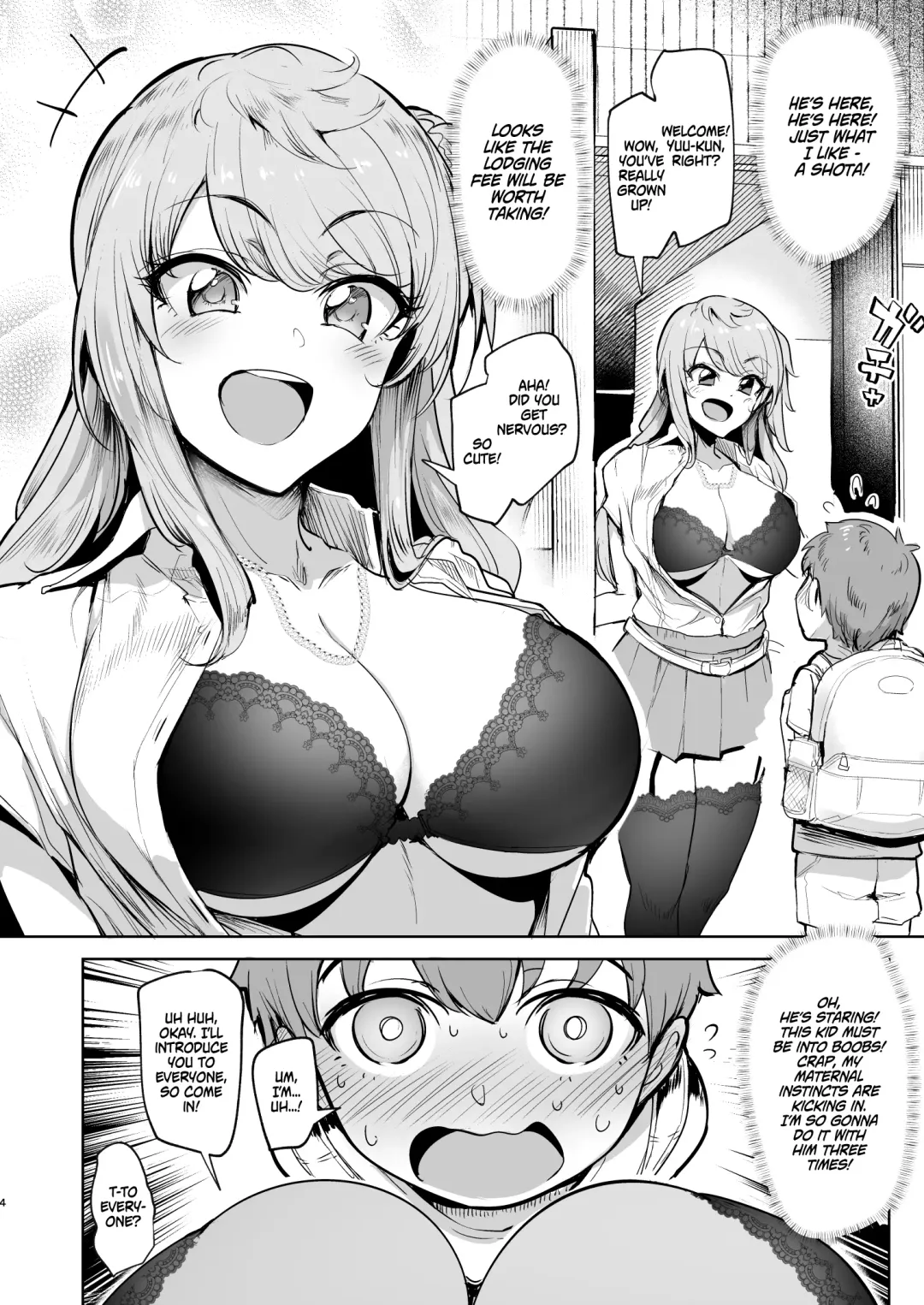[Sian] Otomari Shita no wa H na Gal Onee-chan-tachi no Ouchi deshita | The Place I Stayed Over at Belonged to Perverted Gyaru Onee-chans Fhentai - Page 3