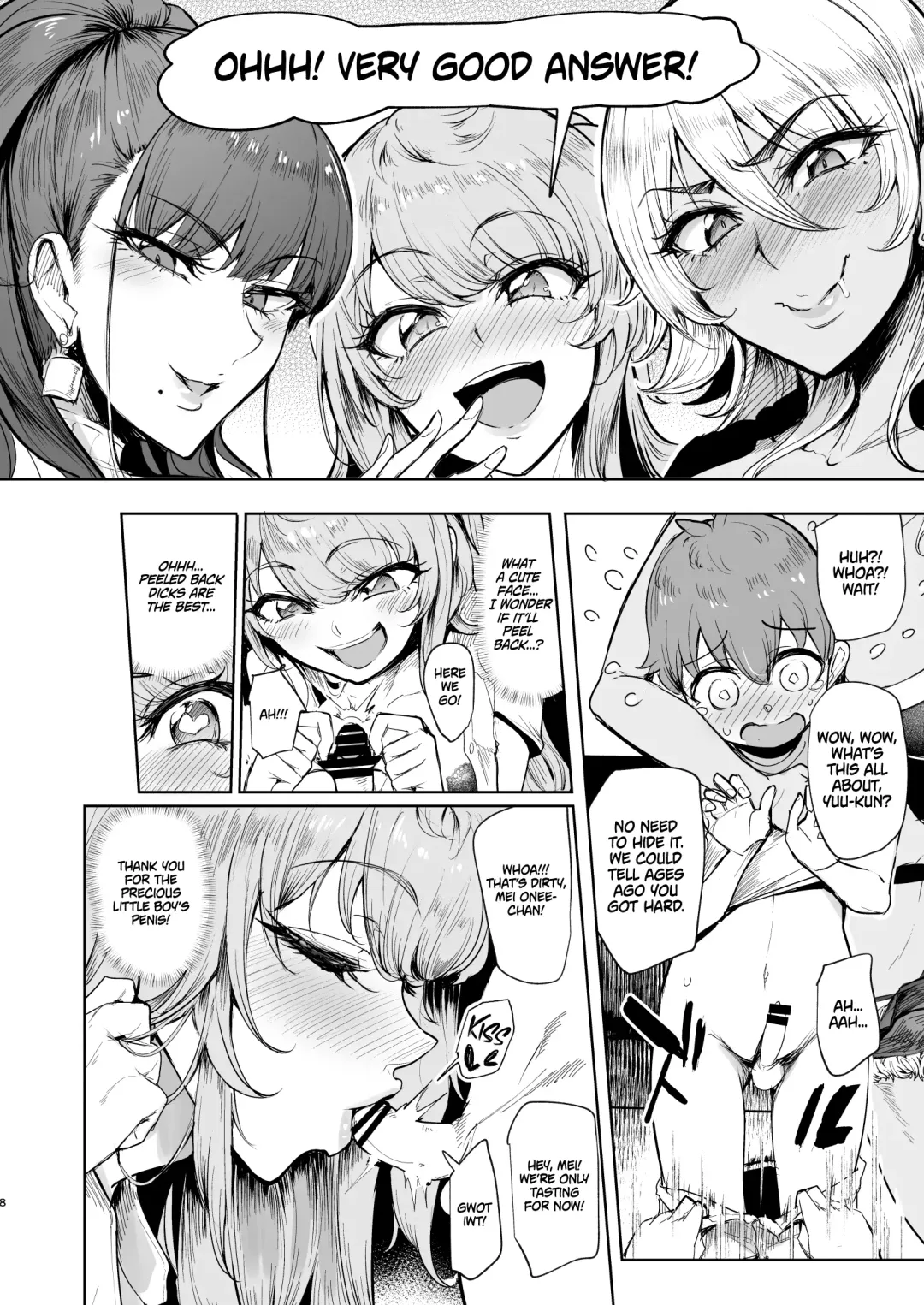 [Sian] Otomari Shita no wa H na Gal Onee-chan-tachi no Ouchi deshita | The Place I Stayed Over at Belonged to Perverted Gyaru Onee-chans Fhentai - Page 7