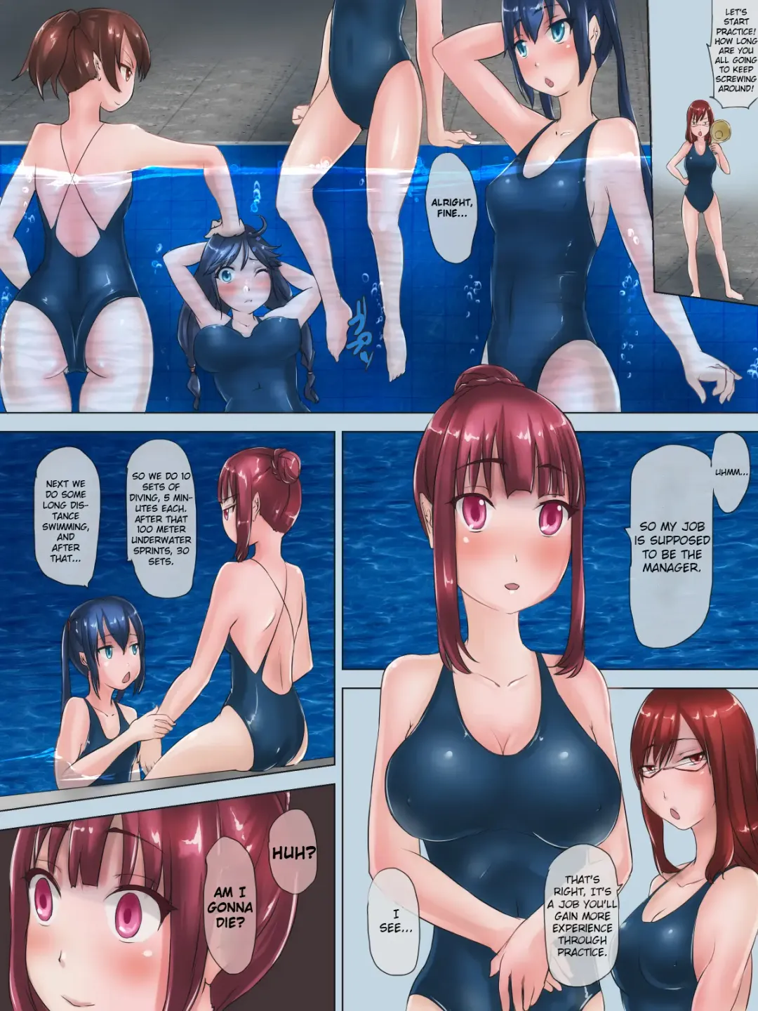 [H2o] Suieibu no Manager o Mizuzeme Kenshuu Suru Ohanashi Fhentai - Page 5