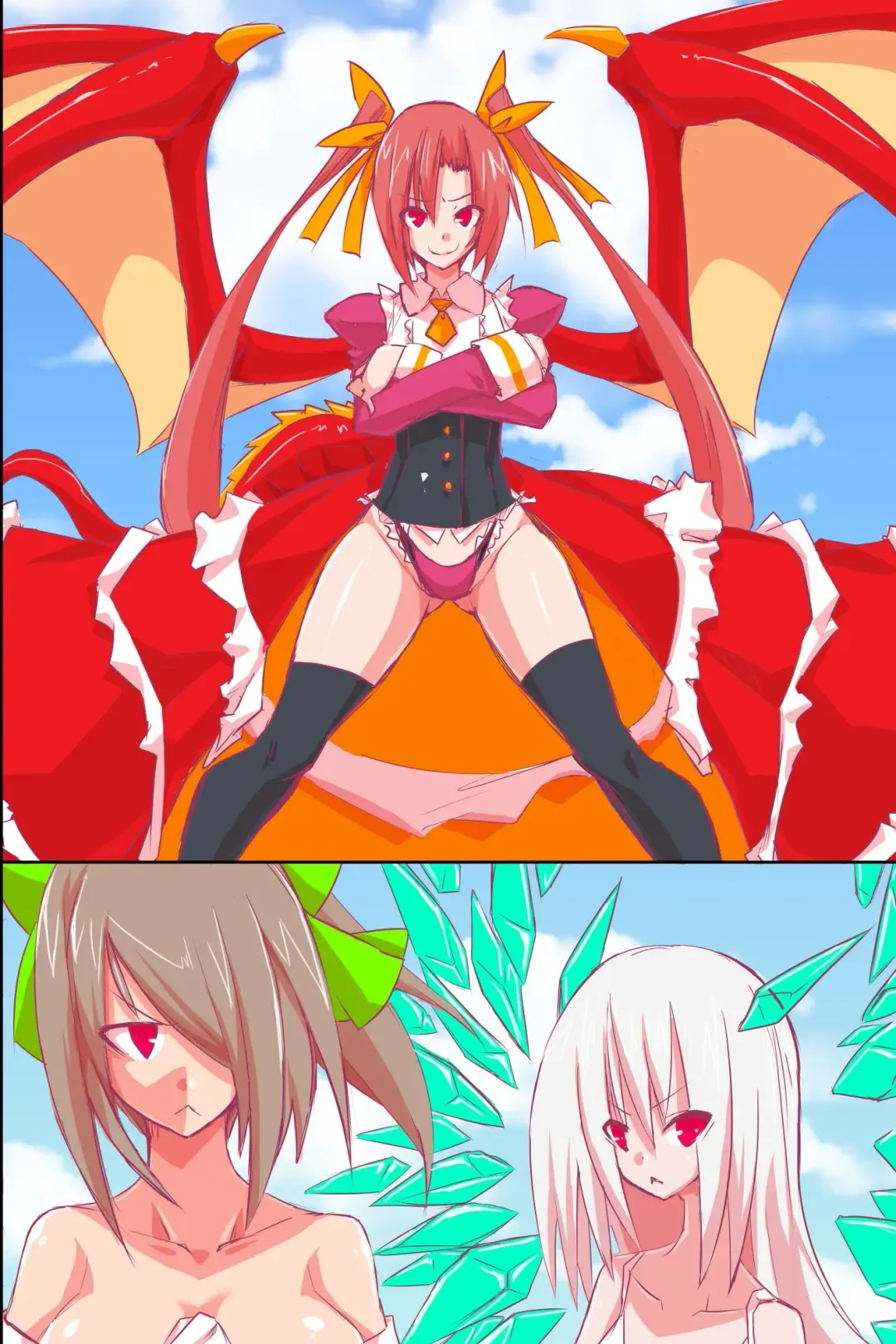 [Kuroie] Ishu Haramase Harem ~Bijo Ryuuki-tachi o Yarimakutte Zenin Ore Yomeka!!~ Fhentai - Page 64