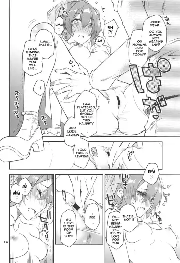 [Ponkotsu Works] Mukakin Shikikan wa Javelin ni Eien no Ai o Chikau Fhentai - Page 9