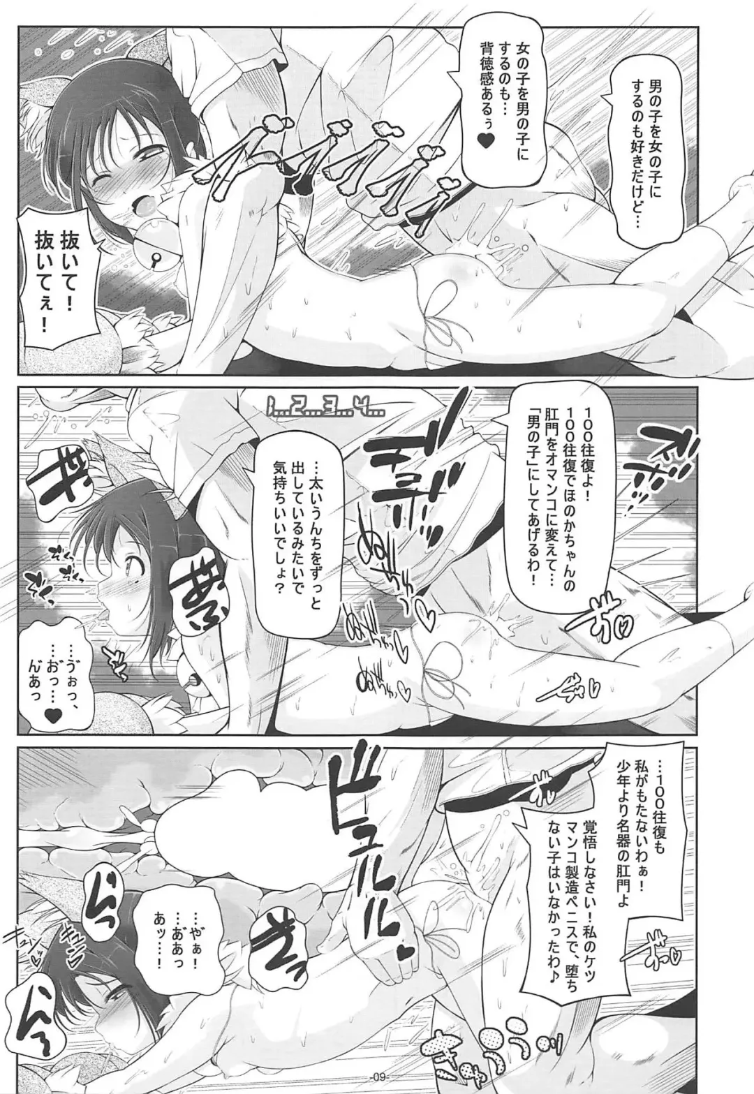 [Fuyutugu] Dansou Honoka & Ohime-sama Konona Anal Senmon Delivery Health Fhentai - Page 10