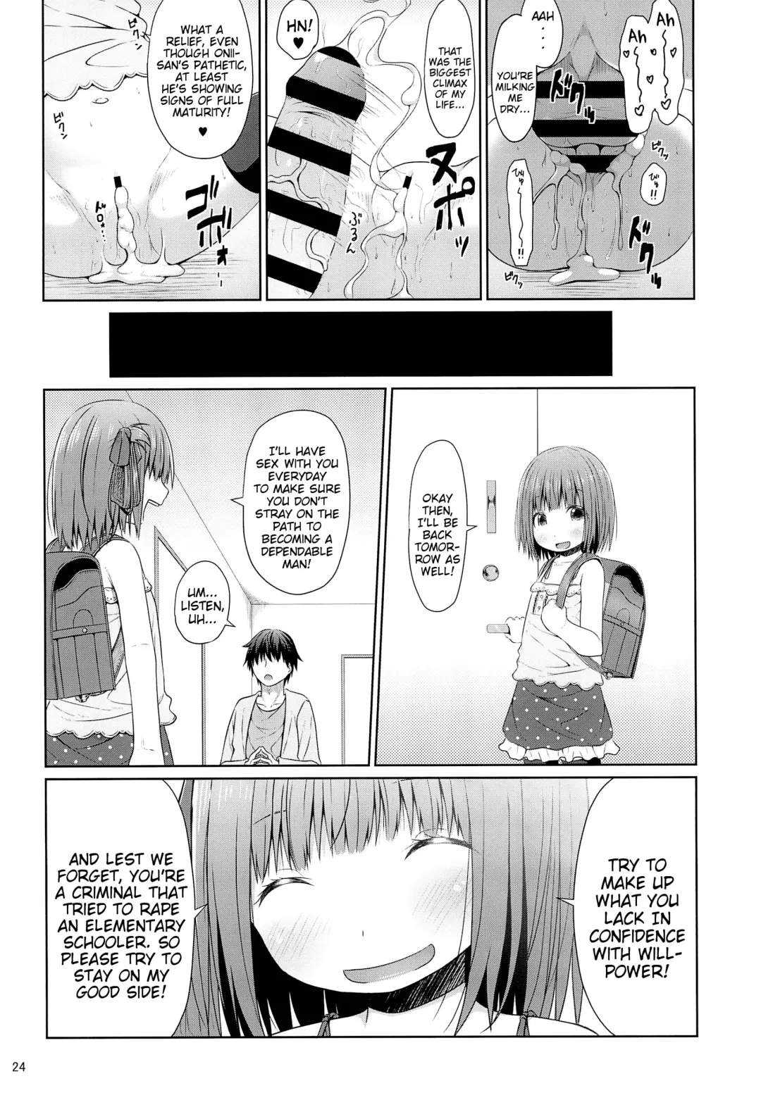 [Kagono Tori] Tonari no Heya ni Sundeiru Yasashii Onii-san wa Jitsu wa Lolicon Deshita | The Nice Onii-san Who Lives Next Door is Actually a Lolicon Fhentai - Page 24