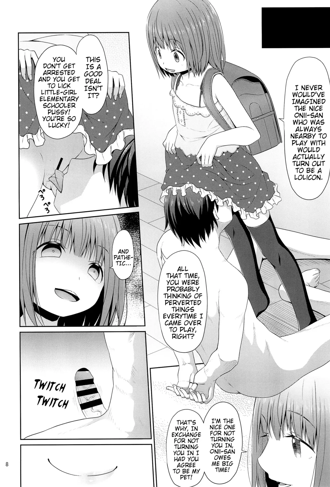 [Kagono Tori] Tonari no Heya ni Sundeiru Yasashii Onii-san wa Jitsu wa Lolicon Deshita | The Nice Onii-san Who Lives Next Door is Actually a Lolicon Fhentai - Page 8