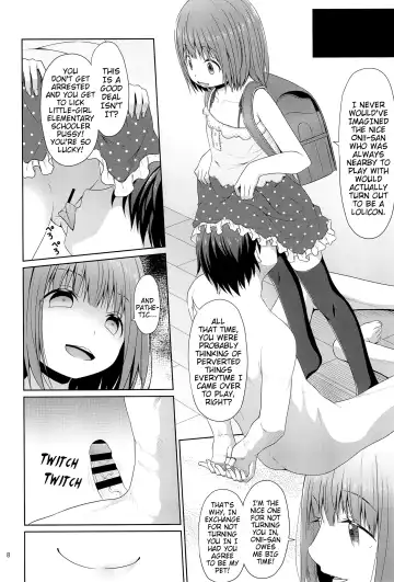 [Kagono Tori] Tonari no Heya ni Sundeiru Yasashii Onii-san wa Jitsu wa Lolicon Deshita | The Nice Onii-san Who Lives Next Door is Actually a Lolicon Fhentai - Page 8