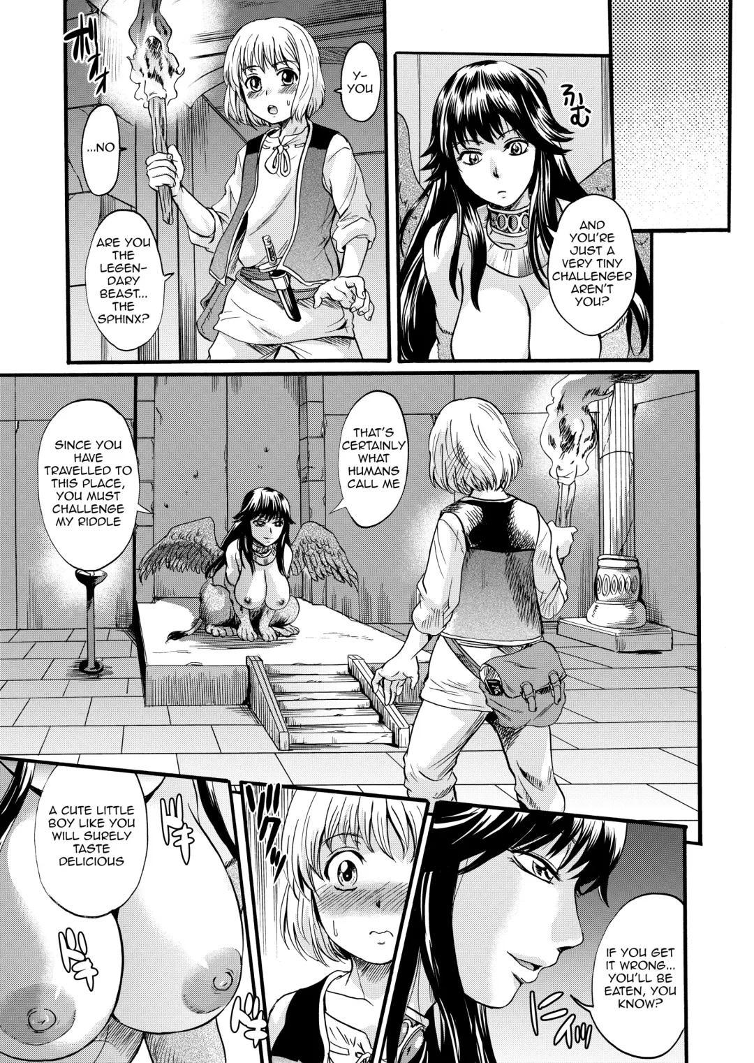 [Nakayama Tetsugaku] Bakunyuu Sphinx to Itsumo no Riddle Fhentai - Page 5
